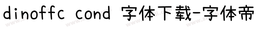 dinoffc cond 字体下载字体转换